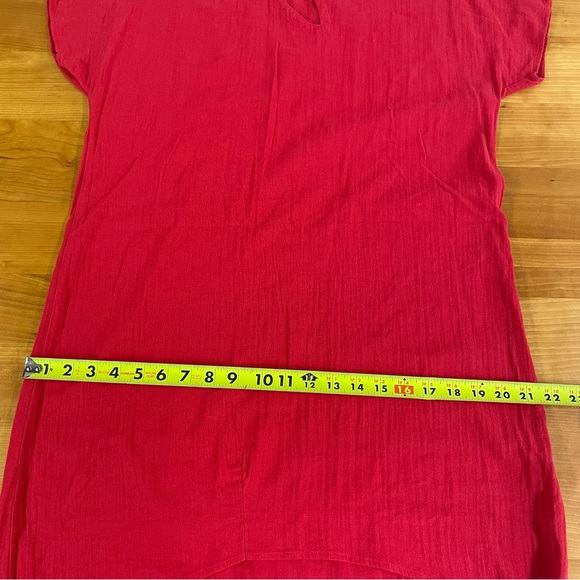 Soft Surroundings Hi Low Cutout Red Dress - Picture 10 of 10